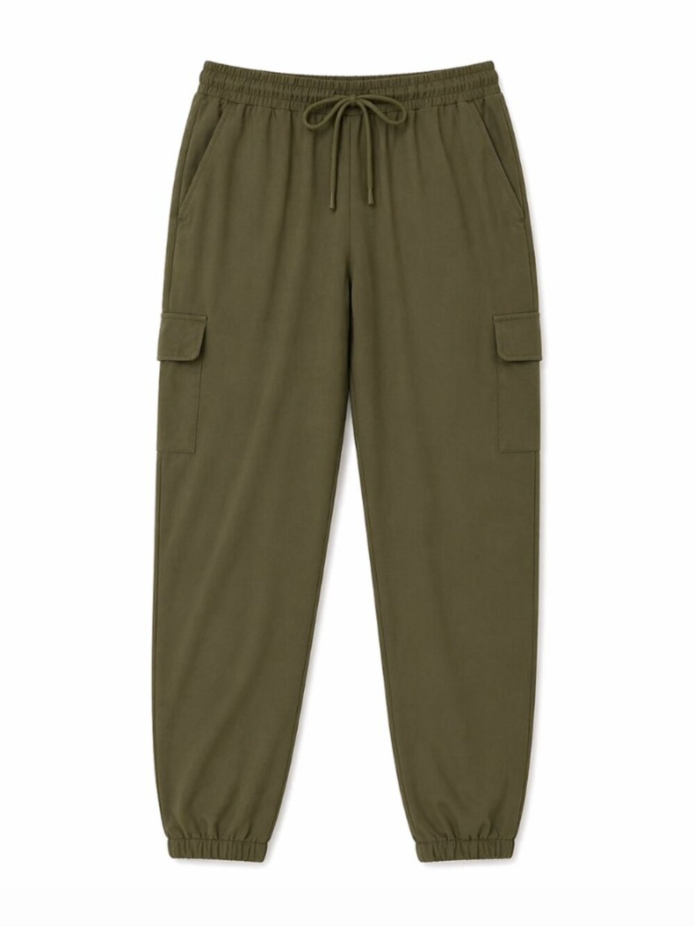 💖 2/40 Old Navy Olive Green StretchTech Cargo Jogger Pants Petite Large
